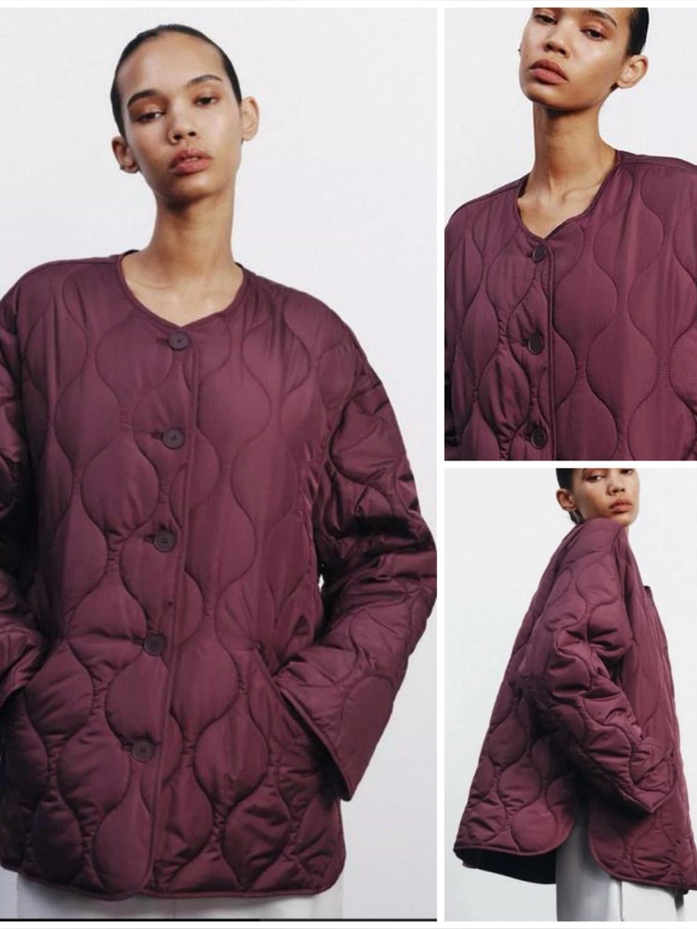 ZARA ~ Water-Repellent Oversized Quilted Jacket